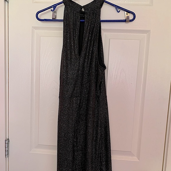 Halter top style black sparkly dress - Picture 6 of 9